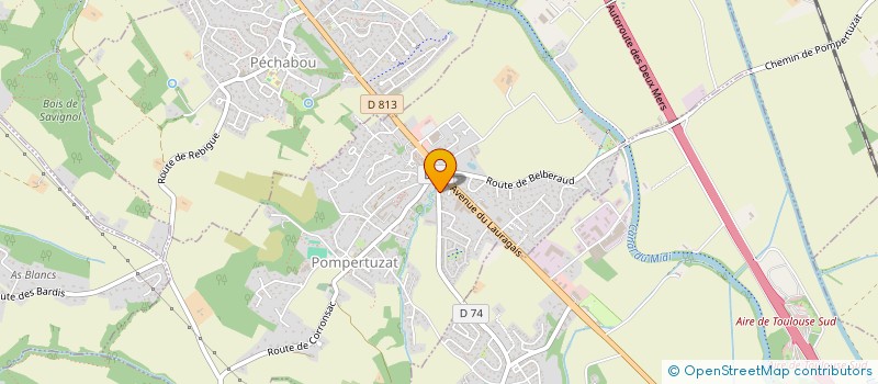 localisation de l'entreprise CBRP  POMPERTUZAT