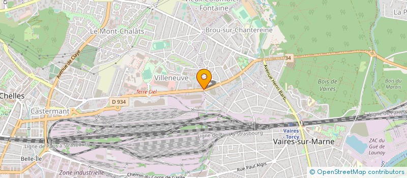 localisation de l'entreprise CBS à CHELLES