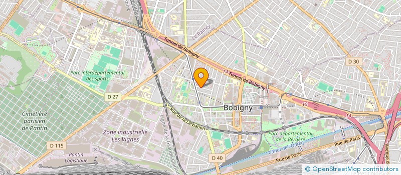 localisation de l'entreprise CBS  BOBIGNY