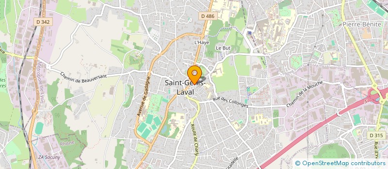 localisation de l'entreprise CBS  SAINT-GENIS-LAVAL