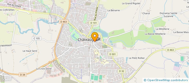 localisation de l'entreprise CBS  CHATEAUGIRON