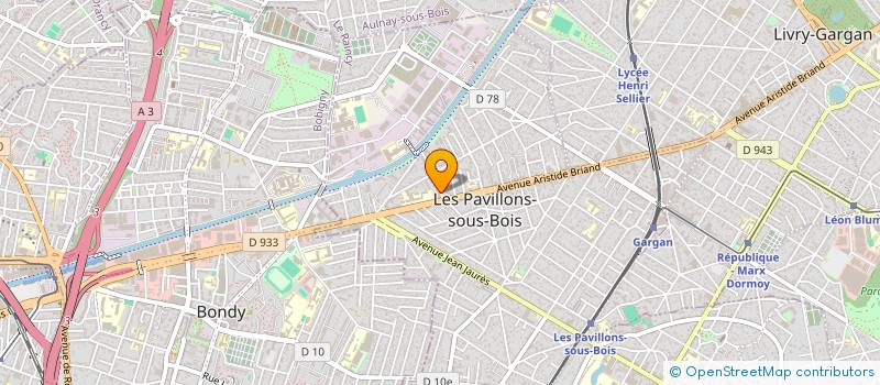 localisation de l'entreprise CBS  LES PAVILLONS-SOUS-BOIS