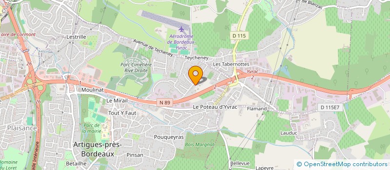 localisation de l'entreprise CBS  ARTIGUES-PRES-BORDEAUX