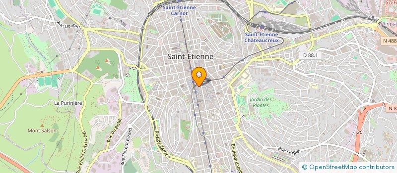 localisation de l'entreprise CBS  SAINT-ETIENNE