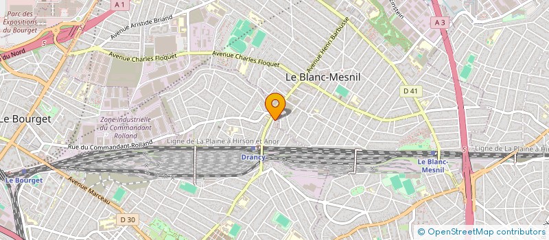 localisation de l'entreprise CBS à DRANCY