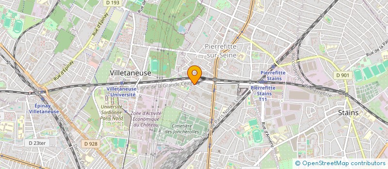 localisation de l'entreprise CBS BATIMENT à PIERREFITTE-SUR-SEINE