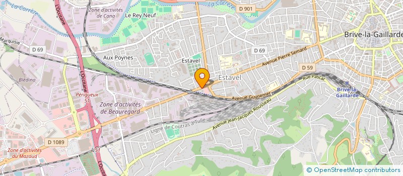 localisation de l'entreprise CBS CORREZE BUREAU SERVICES à BRIVE-LA-GAILLARDE