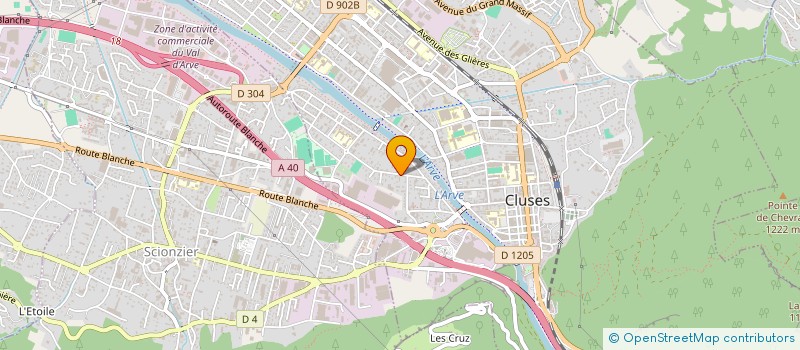 localisation de l'entreprise CBS DISTRIBUTION à CLUSES