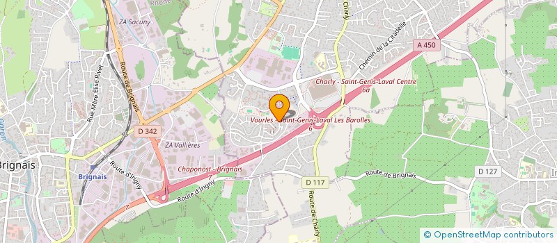 localisation de l'entreprise CBS IMMO  SAINT-GENIS-LAVAL