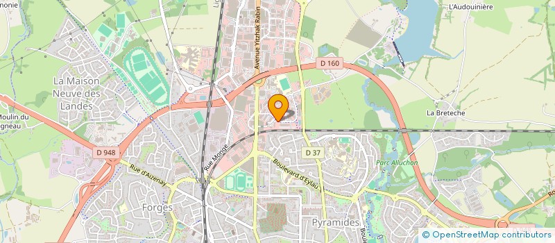 localisation de l'entreprise CBS IMMO  LA ROCHE-SUR-YON