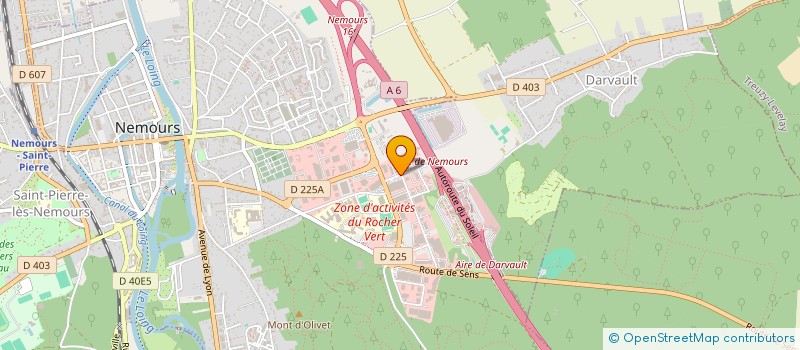 localisation de l'entreprise CBS INDUSTRIE 77 à NEMOURS