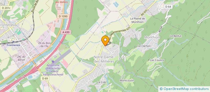 localisation de l'entreprise CBS MAINTENANCE  NOTRE-DAME-DES-MILLIERES