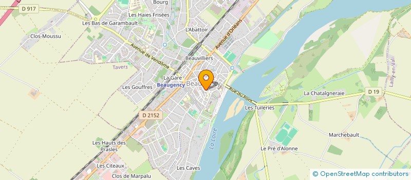 localisation de l'entreprise CBS SERVICES à BEAUGENCY