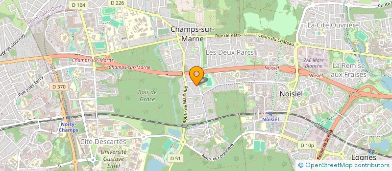 localisation de l'entreprise CBS WAN  CHAMPS-SUR-MARNE