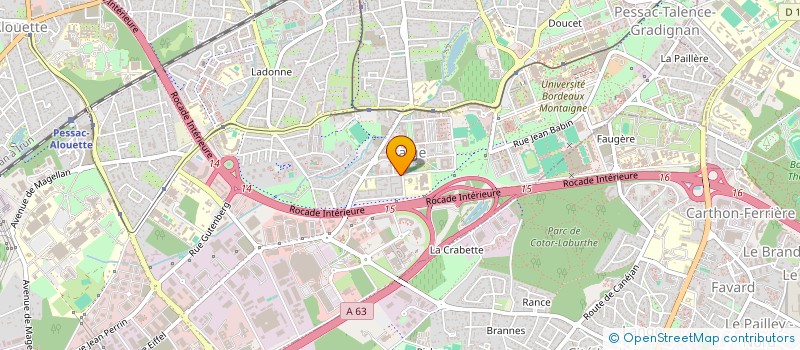 localisation de l'entreprise CBSO à PESSAC