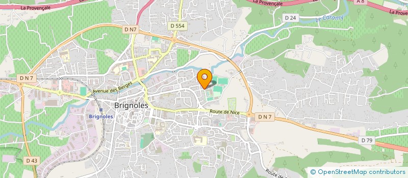 localisation de l'entreprise CBT SERVICES  BRIGNOLES