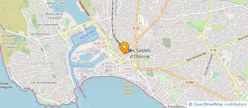 localisation de l'entreprise CBT SOLUTION à LES SABLES D'OLONNE