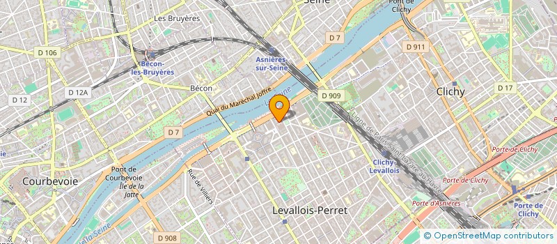 localisation de l'entreprise CBT TRADE à LEVALLOIS-PERRET