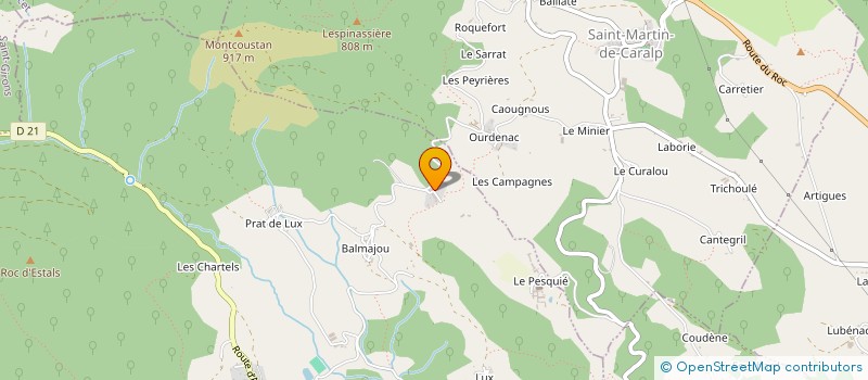 localisation de l'entreprise CBTP à SERRES-SUR-ARGET