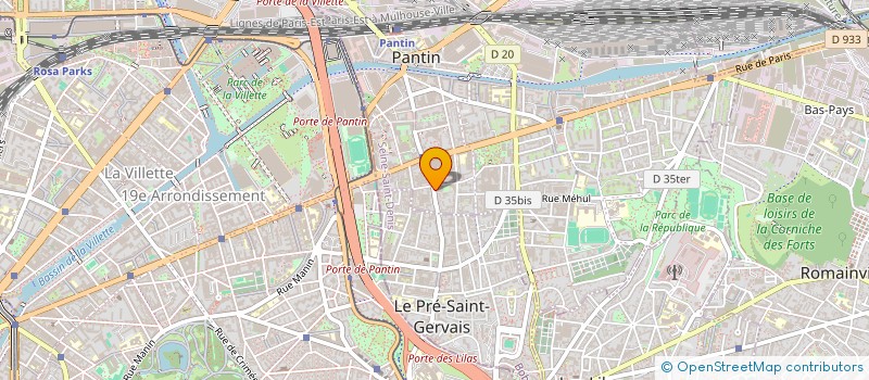 localisation de l'entreprise CBTP ASSISTANCE à PANTIN