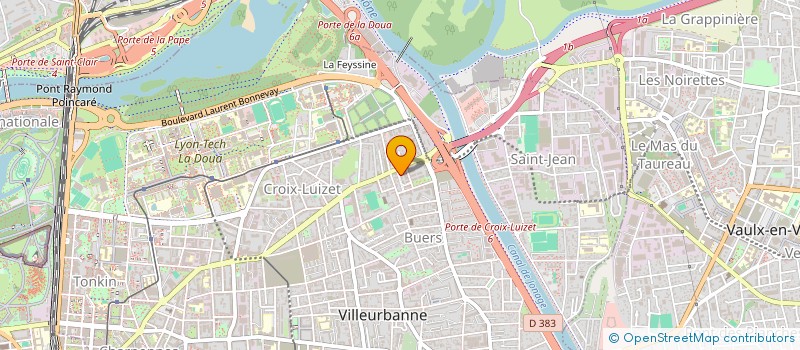 localisation de l'entreprise CBTSTUDIO  VILLEURBANNE