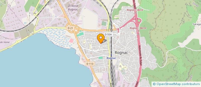 localisation de l'entreprise CBU AUTOS à ROGNAC