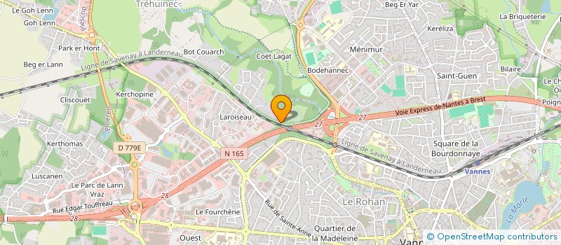 localisation de l'entreprise CBV à VANNES