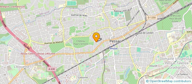 localisation de l'entreprise CBV  PESSAC