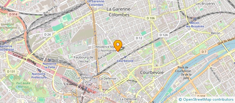 localisation de l'entreprise CBVE à COURBEVOIE