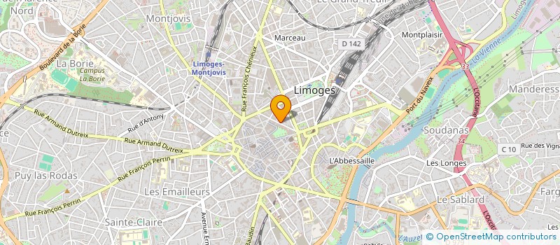 localisation de l'entreprise CBVM à LIMOGES