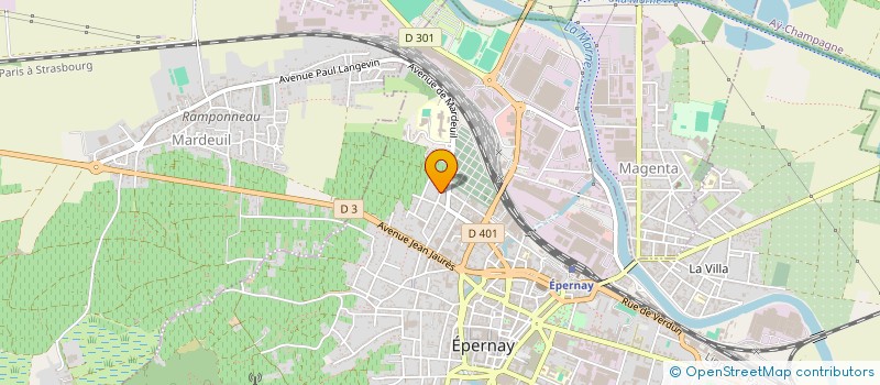localisation de l'entreprise CBVP IMMOBILIER à EPERNAY