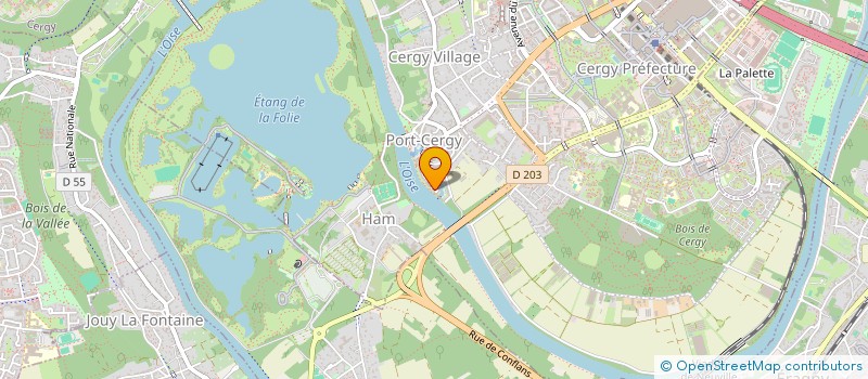 localisation de l'entreprise CBX  CERGY