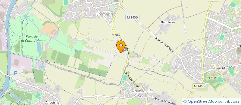 localisation de l'entreprise CBXL  HALLENNES-LEZ-HAUBOURDIN