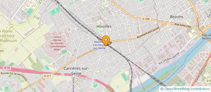 localisation de l'entreprise CBY  HOUILLES