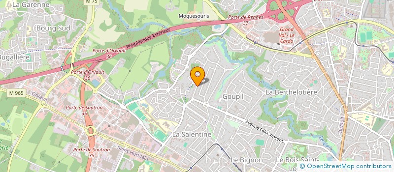 localisation de l'entreprise CBZH à ORVAULT