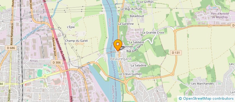 localisation de l'entreprise CC  BEAUREGARD