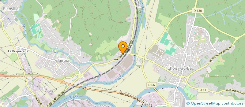 localisation de l'entreprise CC  CHOISY-AU-BAC