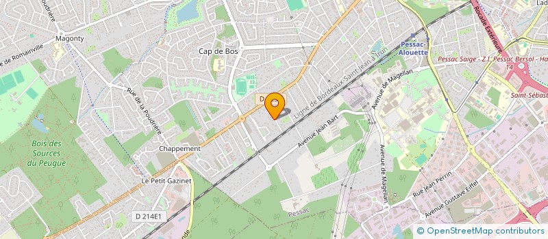 localisation de l'entreprise CC  PESSAC