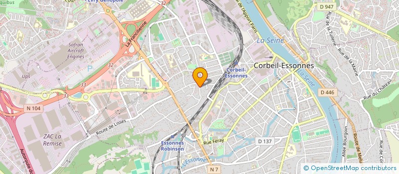 localisation de l'entreprise CC AGORA à CORBEIL-ESSONNES
