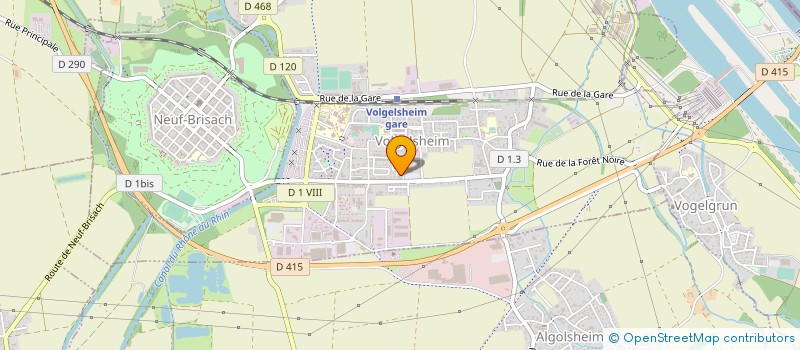 localisation de l'entreprise CC ALSACE RHIN BRISACH à VOLGELSHEIM