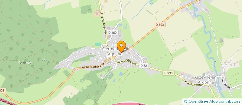 localisation de l'entreprise CC ARGONNE-MEUSE à CLERMONT-EN-ARGONNE