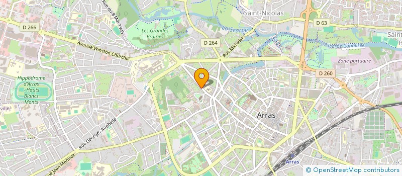 localisation de l'entreprise CC ARRAS à ARRAS