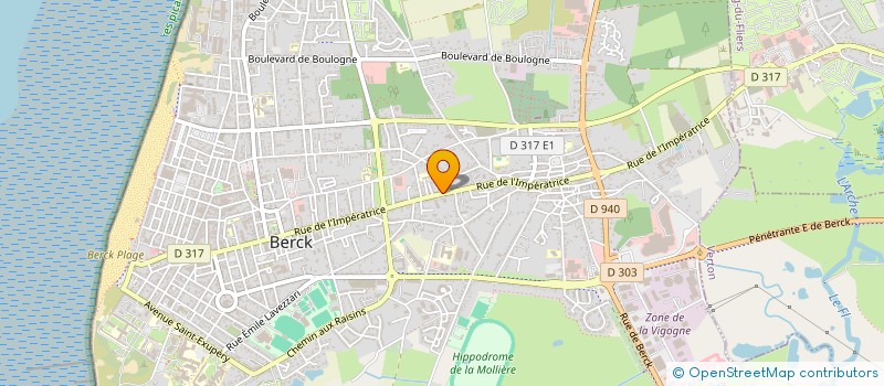 localisation de l'entreprise CC AUDIO  BERCK