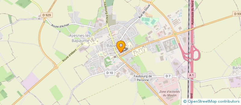 localisation de l'entreprise CC AUTO SERVICE  BAPAUME