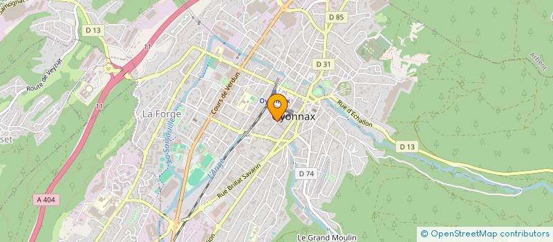 localisation de l'entreprise CC BEAUTE à OYONNAX