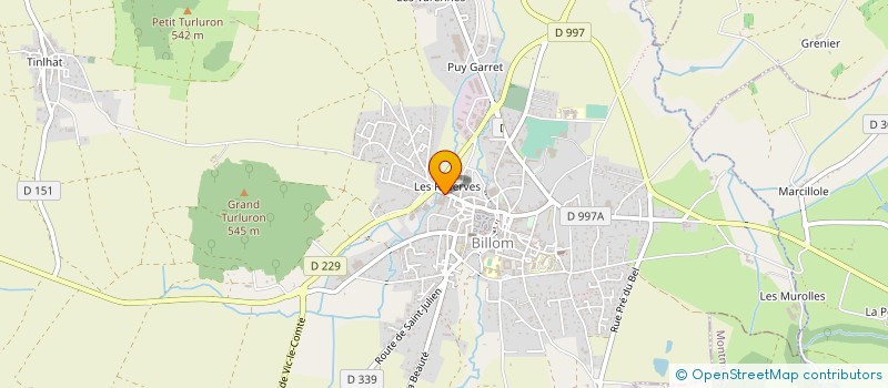 localisation de l'entreprise CC BILLOM COMMUNAUTE à BILLOM