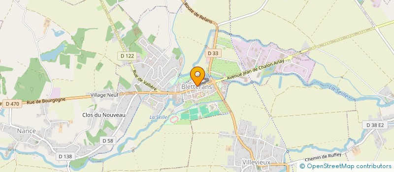 localisation de l'entreprise CC BRESSE HAUTE SEILLE à BLETTERANS