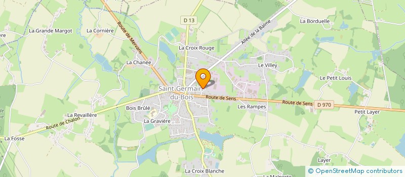 localisation de l'entreprise CC BRESSE REVERMONT 71 à SAINT-GERMAIN-DU-BOIS