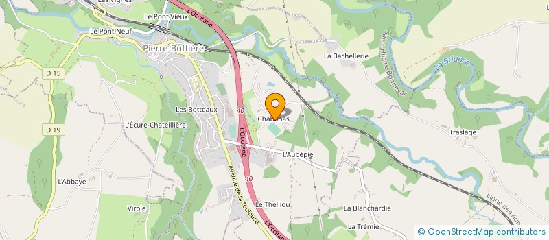localisation de l'entreprise CC BRIANCE SUD HAUTE VIENNE à PIERRE-BUFFIERE