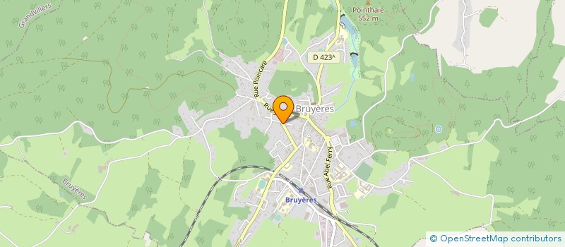 localisation de l'entreprise CC BRUYERES-VALLONS DES VOSGES à BRUYERES